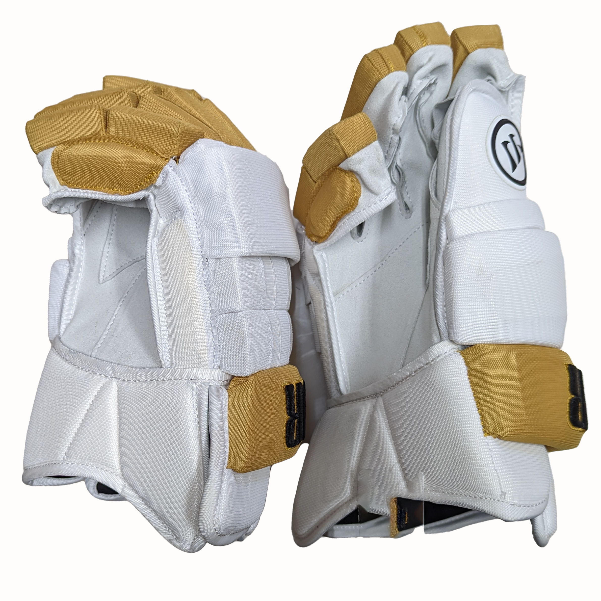 Warrior Dynasty AX1 - Gant NHL Pro Stock - Nick Holden (Blanc/Or)